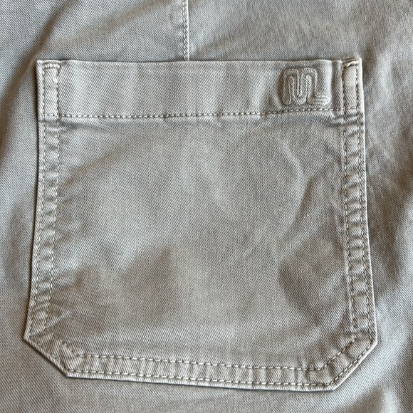 Marine Layer Wide Leg Crop Jeans High Rise Green Grey Size 14 NWT - Picture 4 of 6